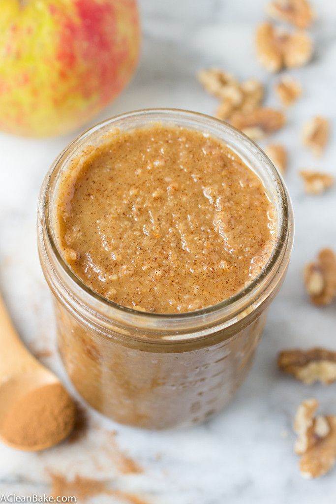 textured almond nut butter in jar